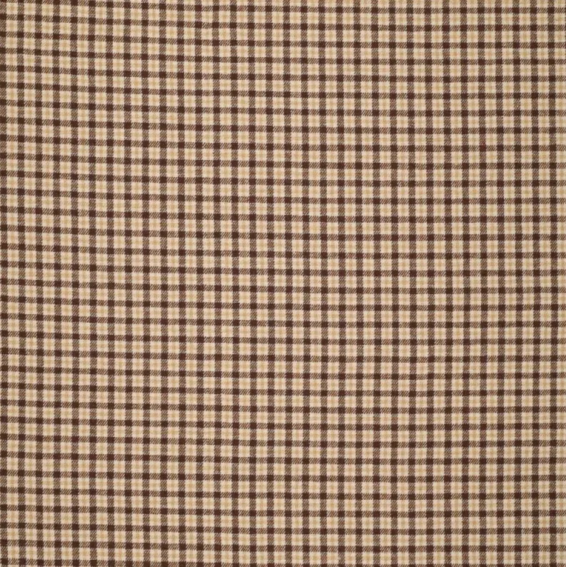 Recycled Woolen Blend Checkia Beige/Brown