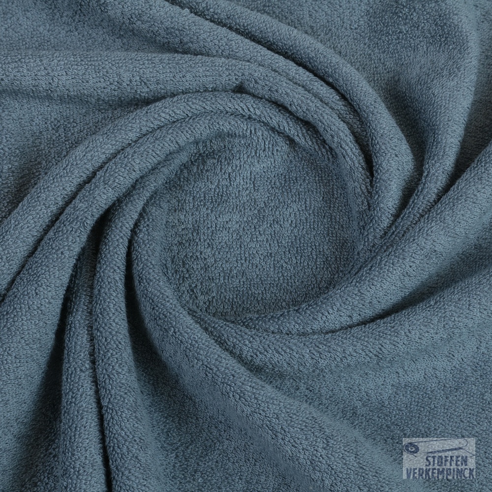 Badstof De Luxe met gestikte zelfkant - Denimblue