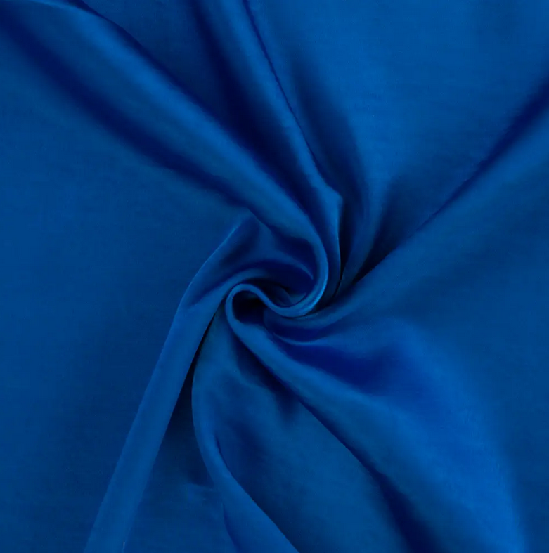 Washed Satin Stretch Royal