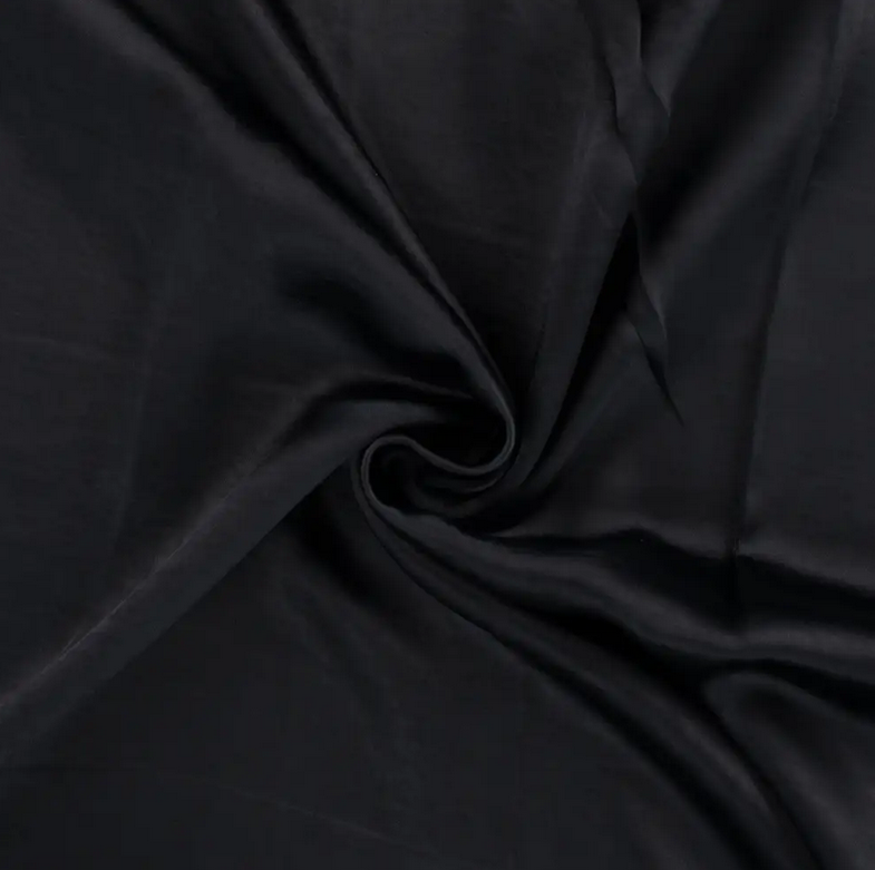 Washed Satin Stretch Navy