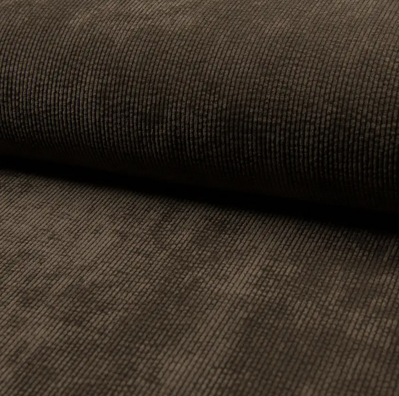 Stretch Washed Corduroy Dark Brown
