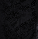 Viscose Jacquard Leaves Black