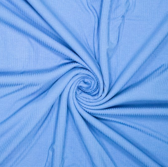 Ribjersey Bamboo Blue