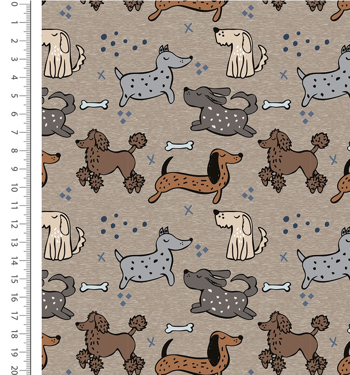 Alpenfleece Digital Pack of Dogs Brown