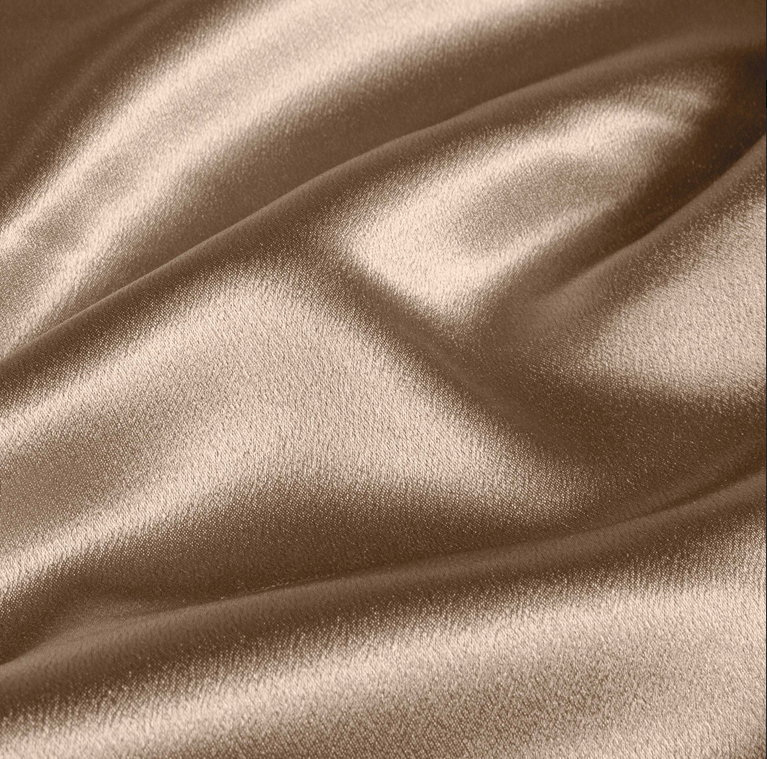 Crêpe Satin Réversible Taupe
