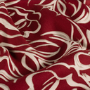 Viscose Twill Leaf Pattern Bordeaux