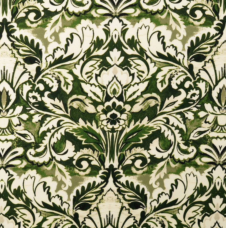 Viscose Crêpe Ornaments Green