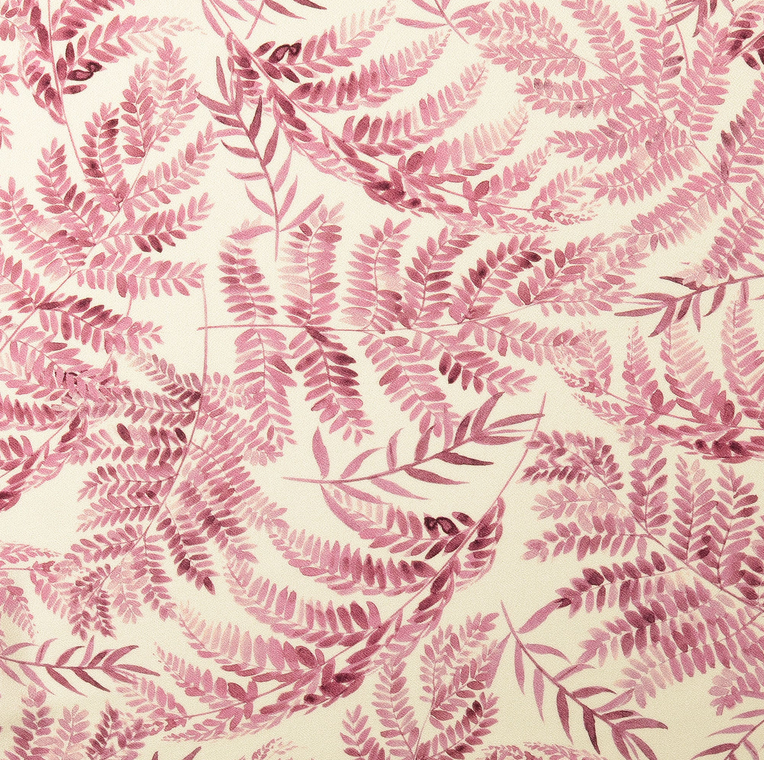 Viscose Crêpe Twigs Soft Bordeaux