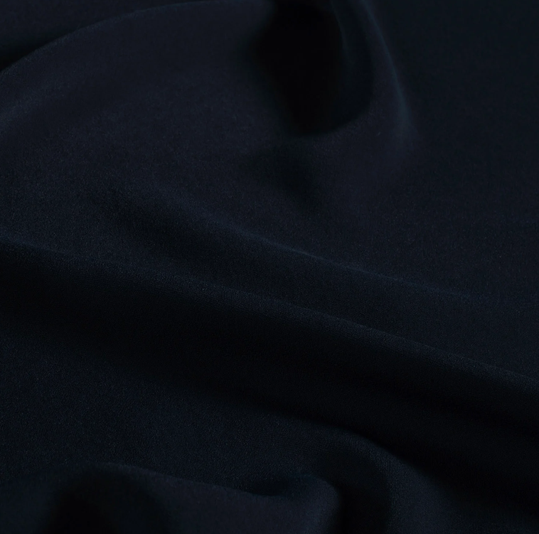 Heavy Crêpe Navy