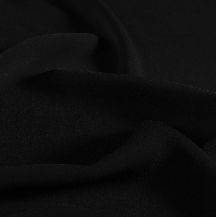 Heavy Crêpe Black