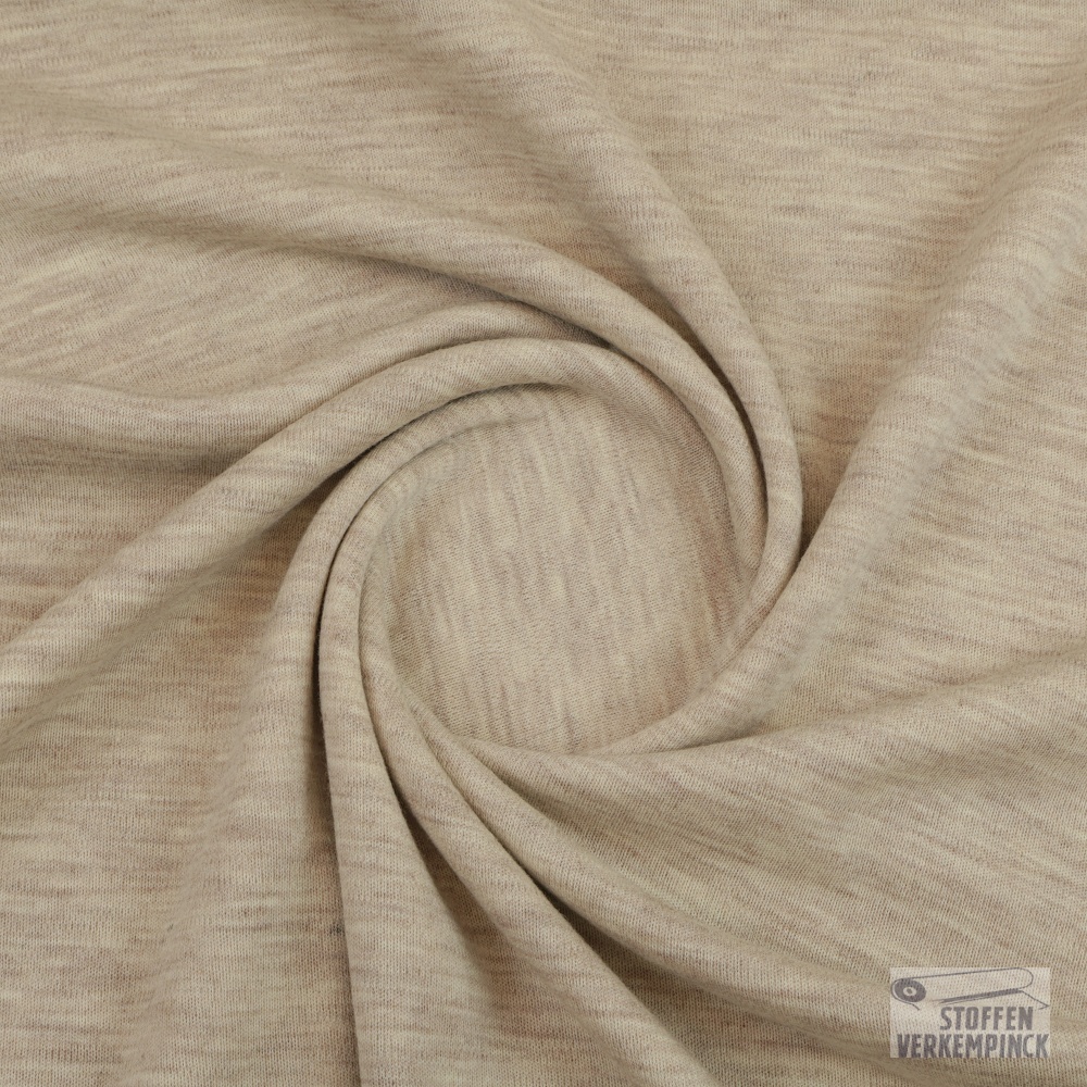 Merino Jersey Beige Melange