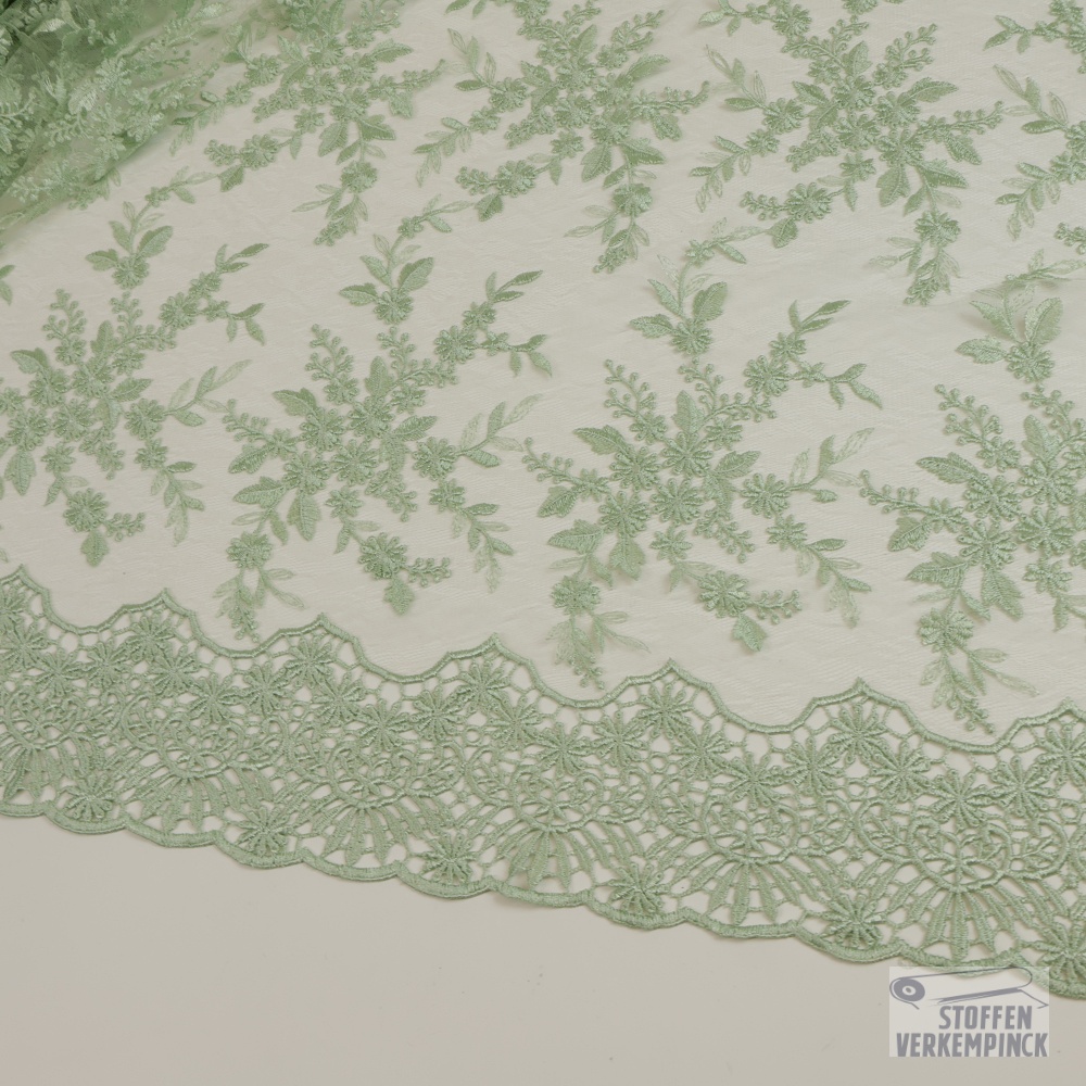 Luxurious Lace one Border Mint