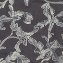 Suède Fantasia Embroidery Grey