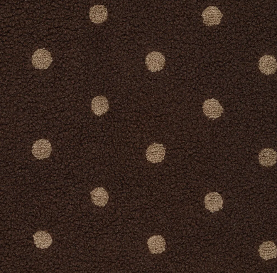 Teddy Dot Embroidery Brown