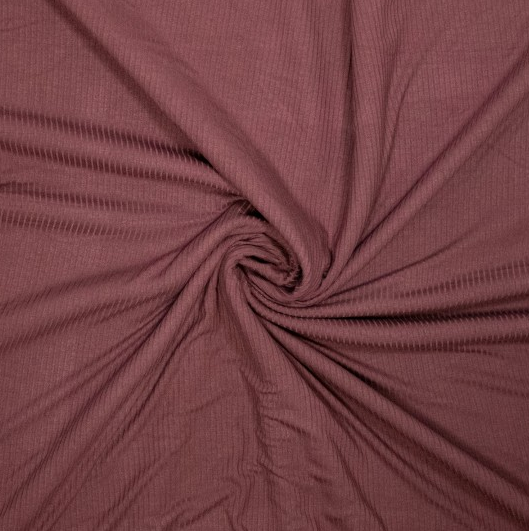 Ribjersey Bamboo Bordeaux