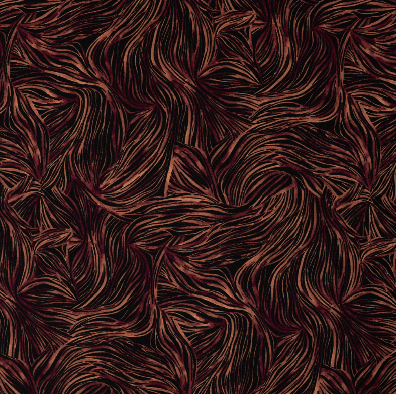 Viscose Twill Print Abstract Wine