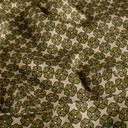Viscose Satin Retroprint Kaki