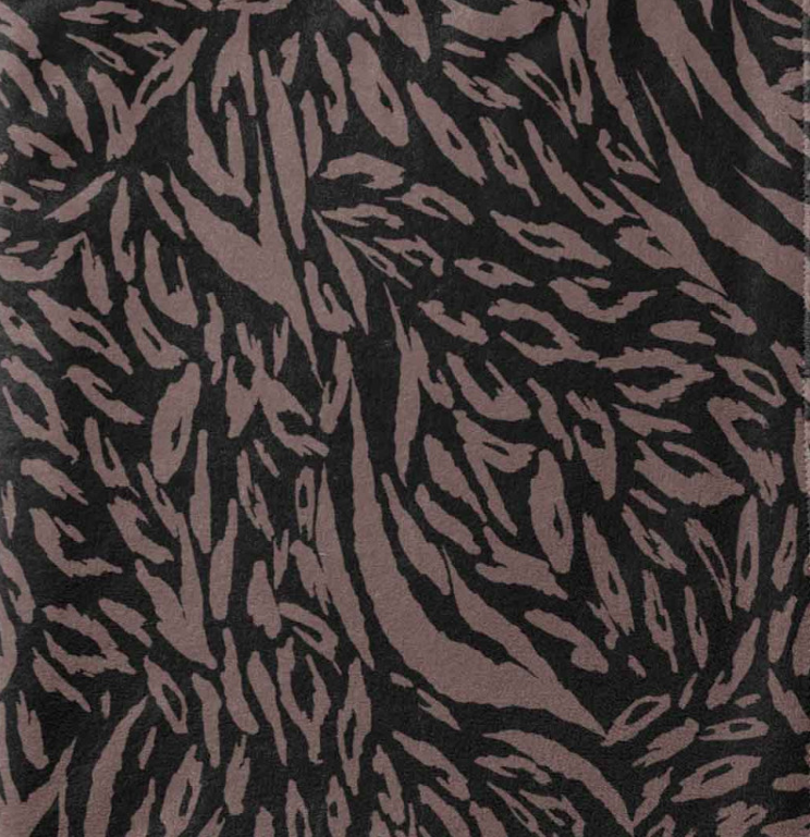 Wellnessfleece Animal Print Bagheera Noir/Gris