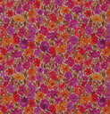 Katoen Digital Print Floraux Filena Fuchsia/Orange