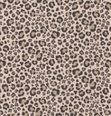 Katoen Print Leopard Charbon/Beige