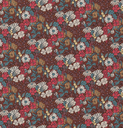 Katoen Digital Print Seasons Chocolat/Rouge