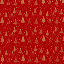 Kerst - Foil Kerstboom - Rood