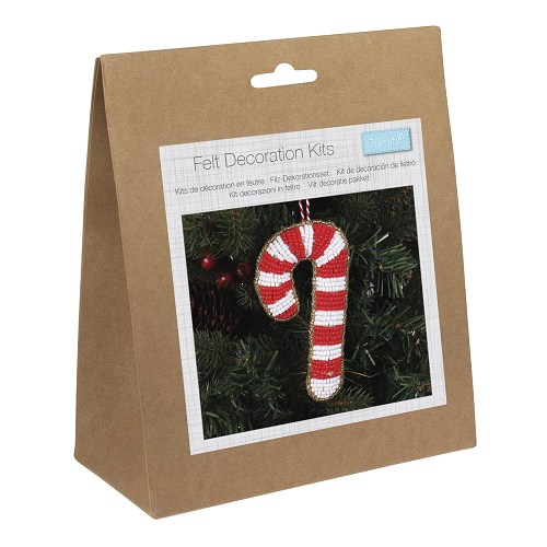 Vilt decoratie pakket Candycane