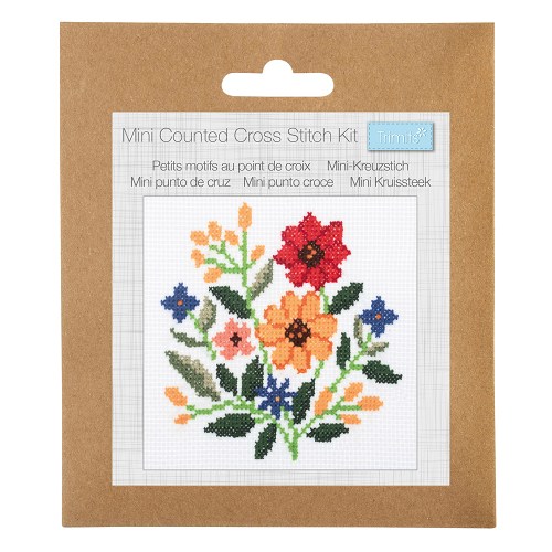 Mini kruissteekset Bloemen