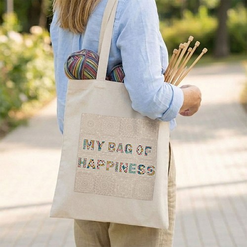 Totebag My Bag of Happiness 38cm x 41cm
