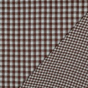Double Gauze Yarn Dyed Checks Blue/Brown