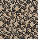 Stretch Corduroy Print Flower Beige