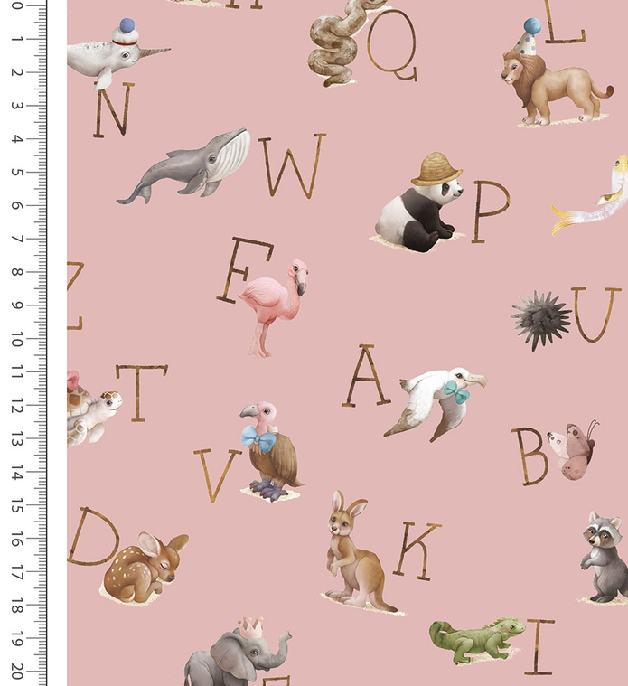 Flanel Digital Alphabet Rose