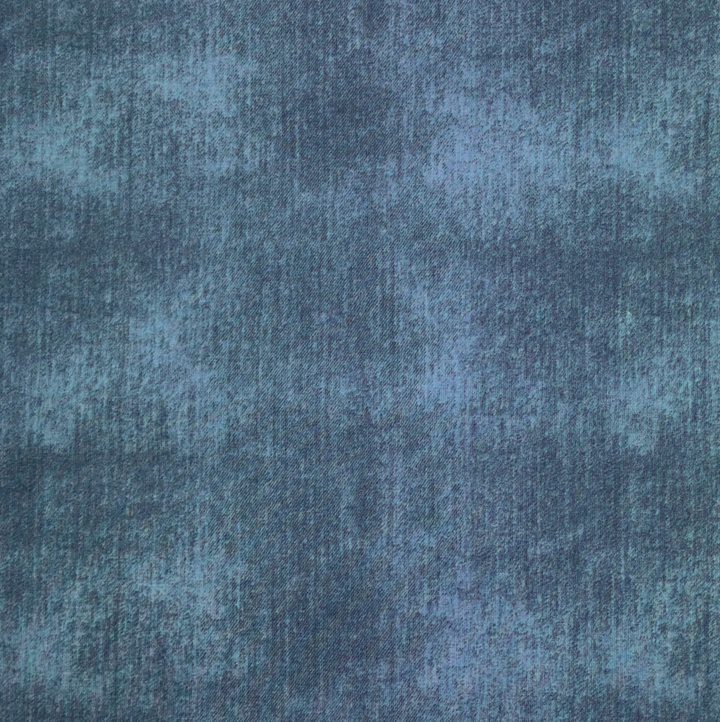 French Terry Print Jeansblue