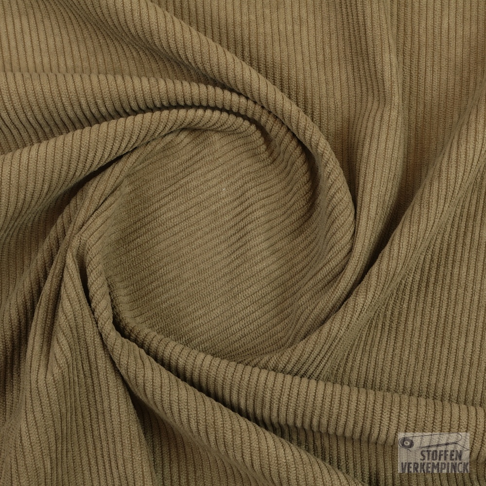 Corduroy Soepel Stretch Light Brown