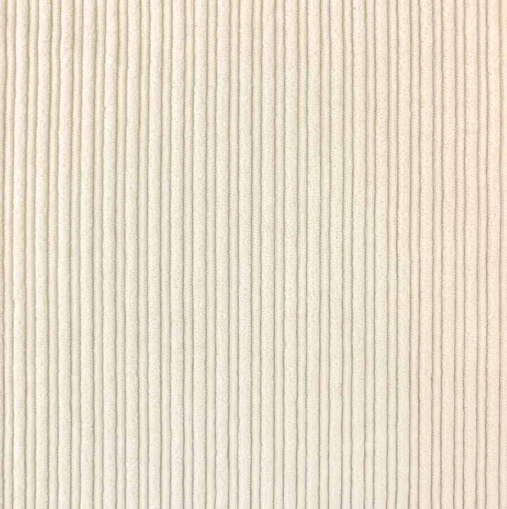Corduroy Soepel Stretch High-Low Rib Ecru