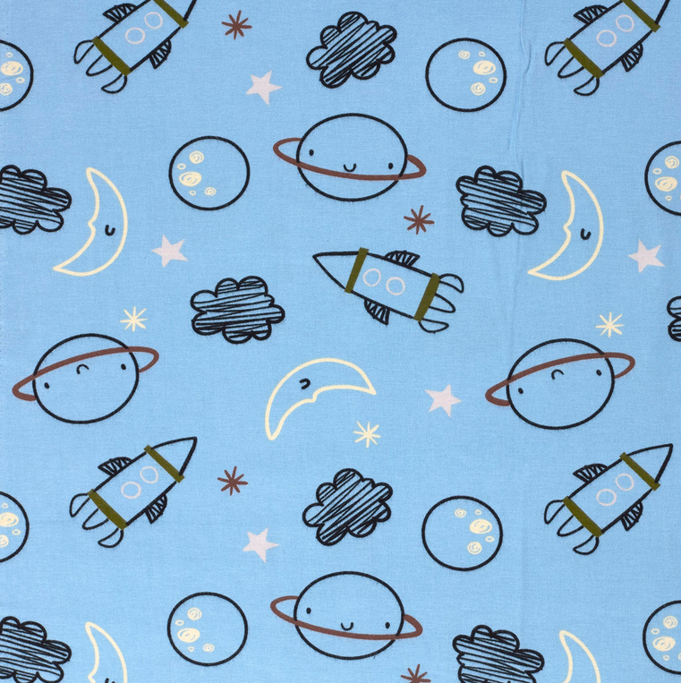 Flanel Space Blue