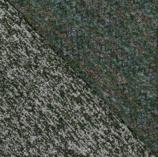 Jersey Polyester/Katoen Brushed Melange Green