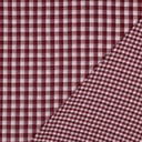 Double Gauze Yarn Dyed Checks Rose/Burgundy