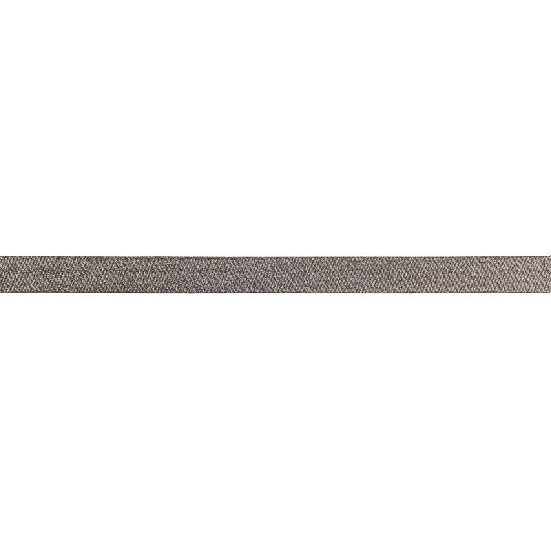 Biaisband Metallic 18mm Donker Zilver