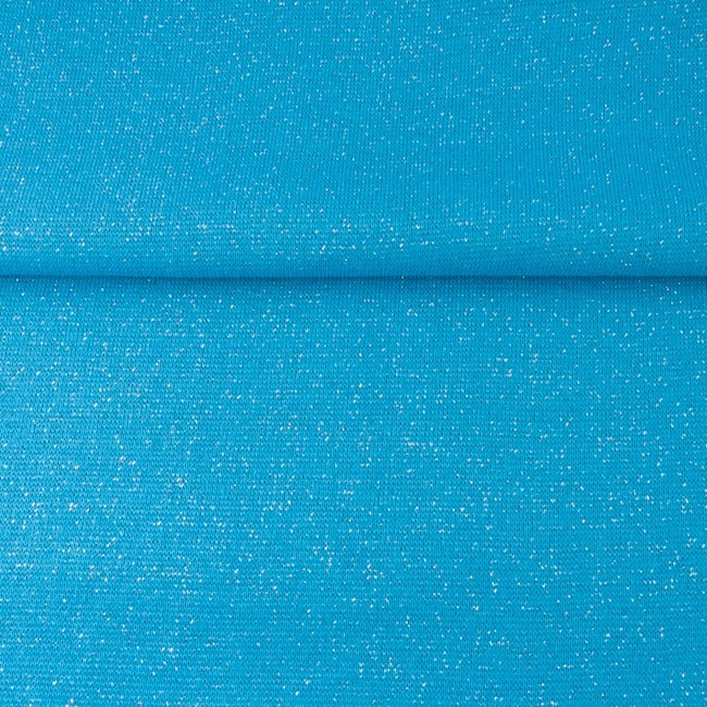 Boordstof Glitter Aqua