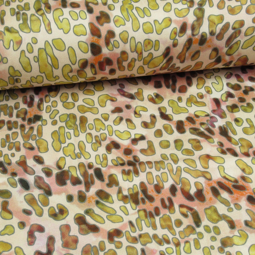 Breedtestretch Print Aquarellic Spots Rose