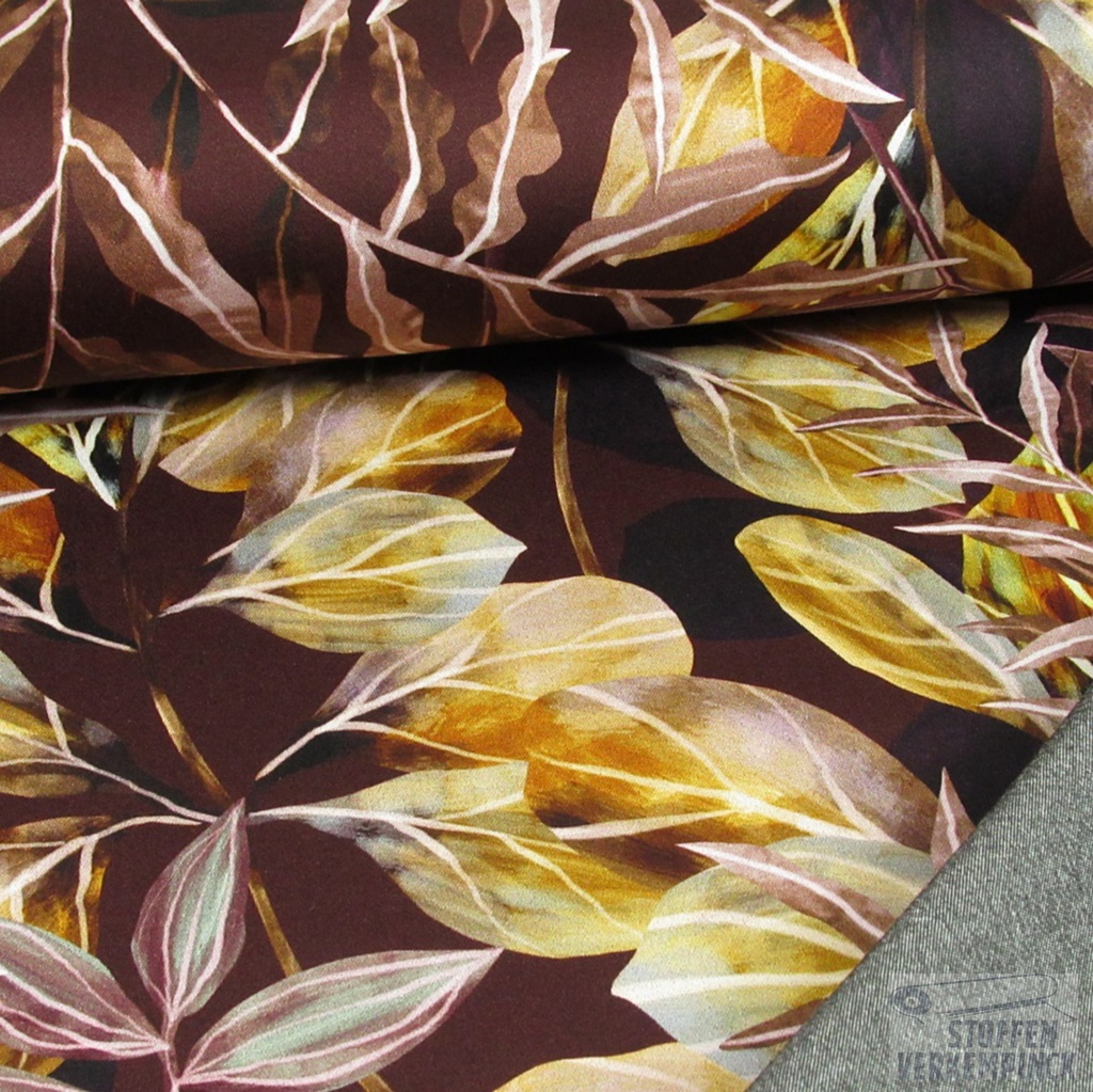 Breedtestretch Print Varens Aubergine