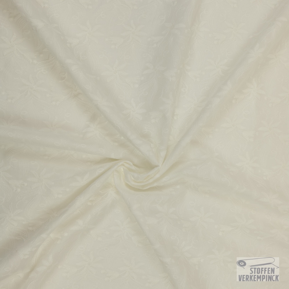 Broderie Flowers Ecru