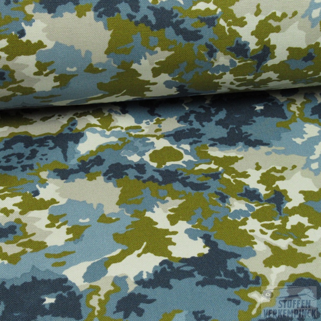 Canvas Camouflage Blue
