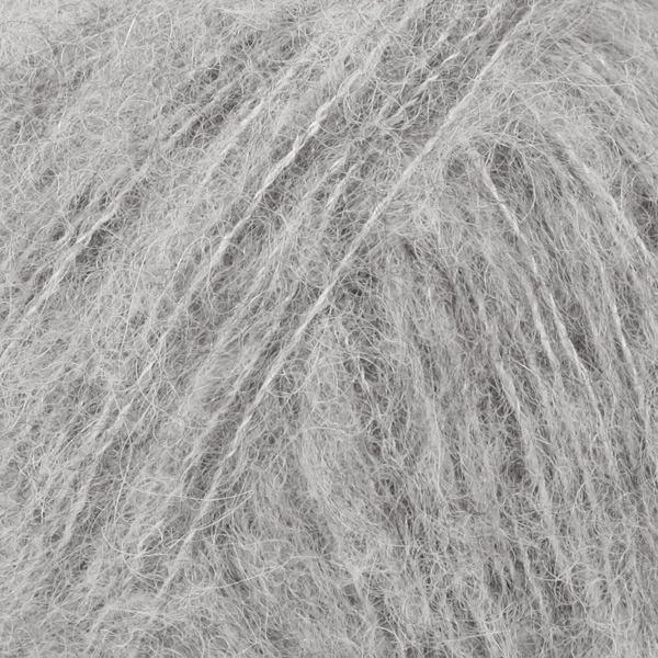 DROPS BRUSHED ALPACA SILK UNI COLOUR 02 light grey