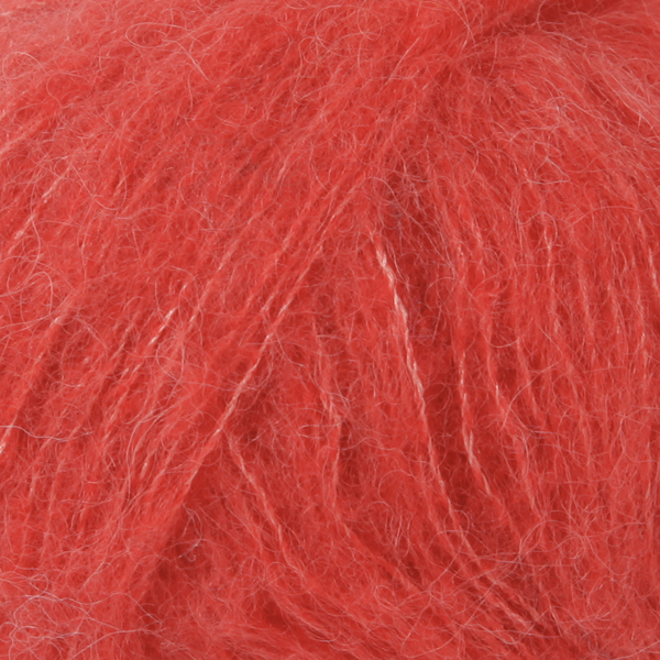 DROPS BRUSHED ALPACA SILK UNI COLOUR 06 coral