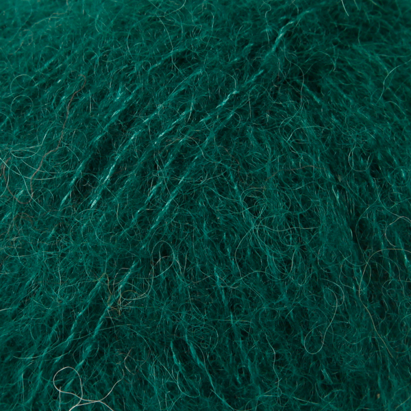 DROPS BRUSHED ALPACA SILK UNI COLOUR 11 forest green