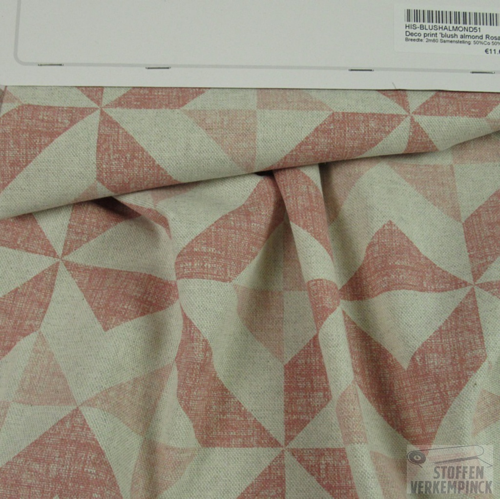 Deco print 'blush almond Rosa'