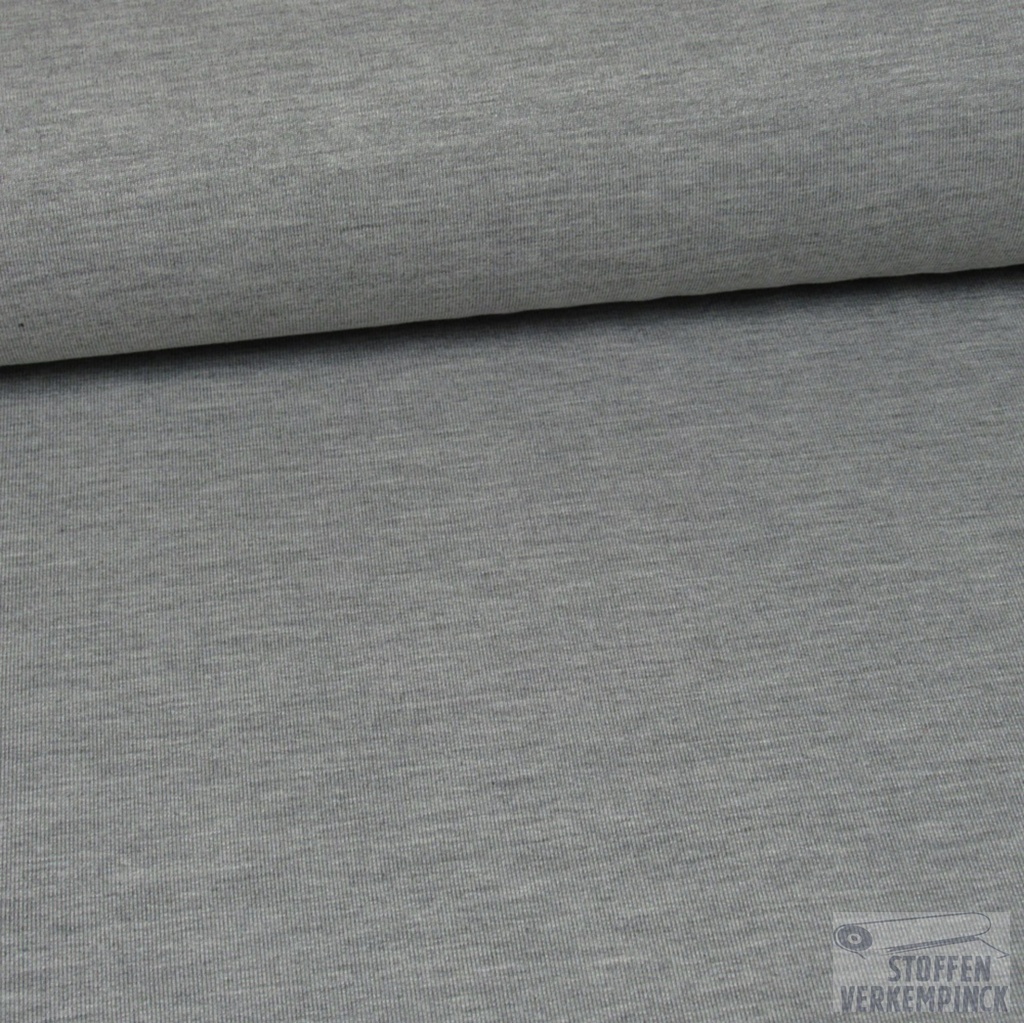 French Terry Bamboo Mélange Light Grey