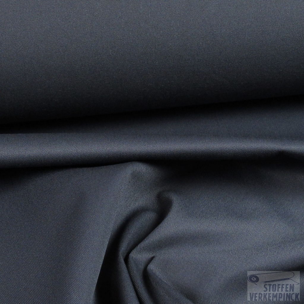 Gabardine uni Navy